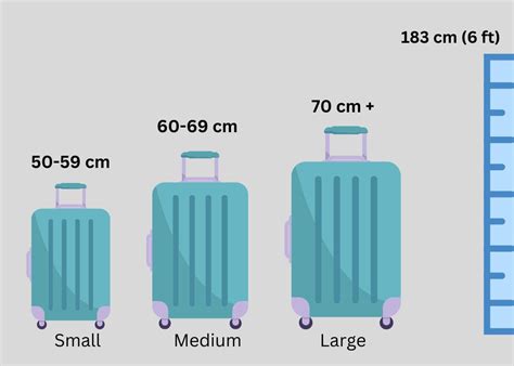 vip trolley bag size chart